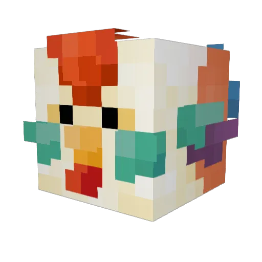 _ZeldasAGirl Minecraft avatar head, 3D render