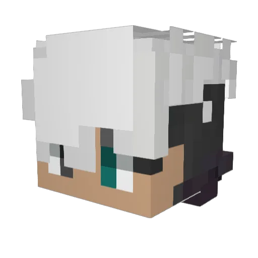 _Zeldris_ Minecraft avatar head, 3D render