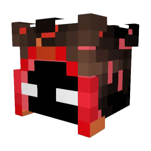 _ZeroBoi_ Minecraft avatar head, 3D render