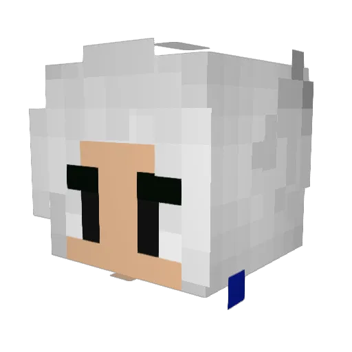 _ZeroKo_ Minecraft avatar head, 3D render