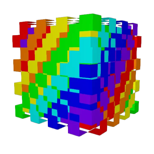 _Zero_Two_Three_ Minecraft avatar head, 3D render
