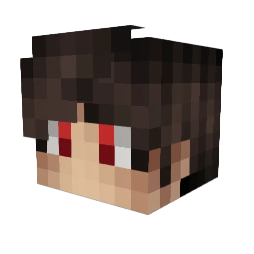 _ZeroxYT_ Minecraft avatar head, 3D render