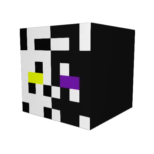 _ZeusDL_ Minecraft avatar head, 3D render