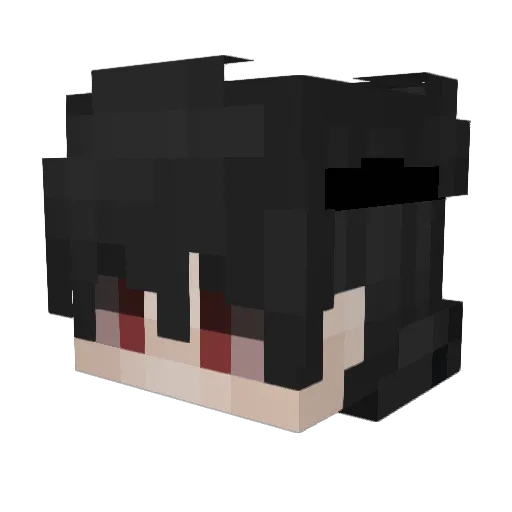 _Zhero Minecraft avatar head, 3D render