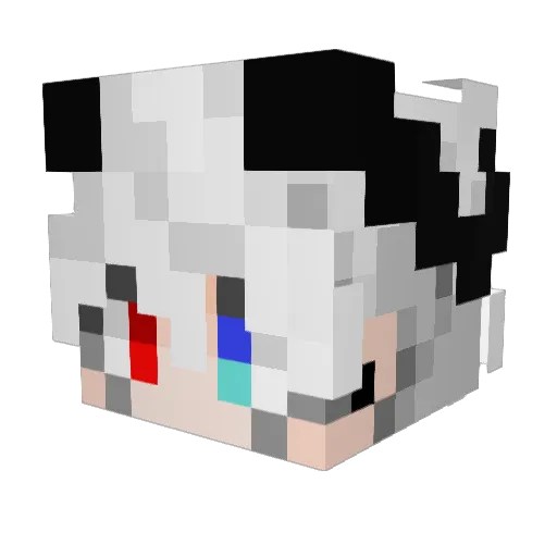_Zhuzhx_ Minecraft avatar head, 3D render