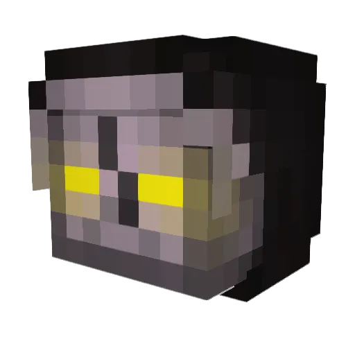 _Zlarb_ Minecraft avatar head, 3D render