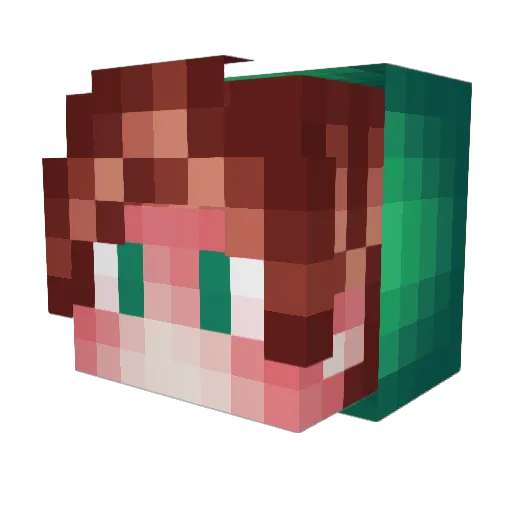 _ZloyAndrey_ Minecraft avatar head, 3D render