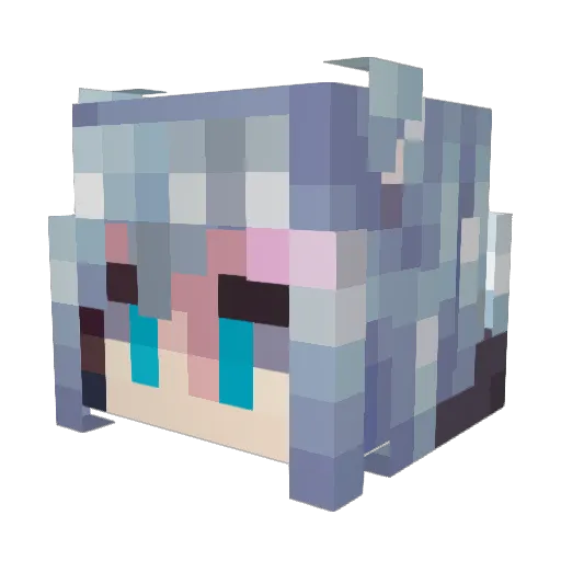 _Znarf_ Minecraft avatar head, 3D render