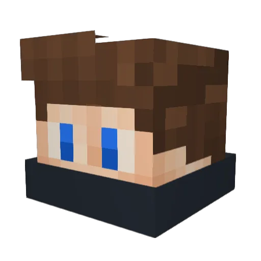 _Zohan_ Minecraft avatar head, 3D render