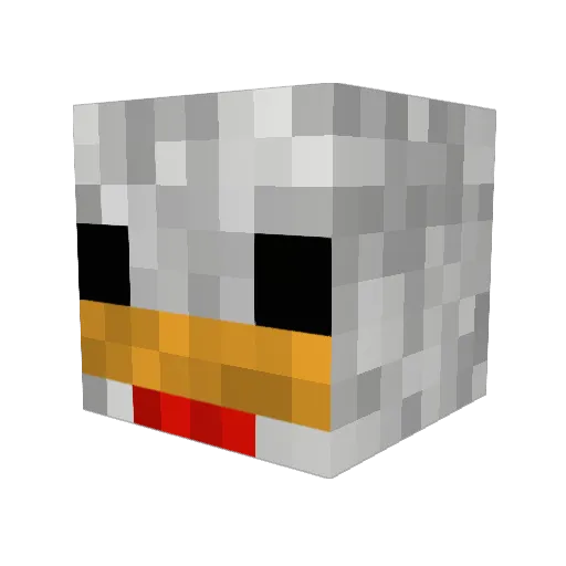 _Zomp Minecraft avatar head, 3D render