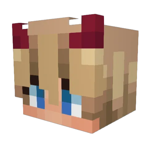 _Zoryxx_ Minecraft avatar head, 3D render