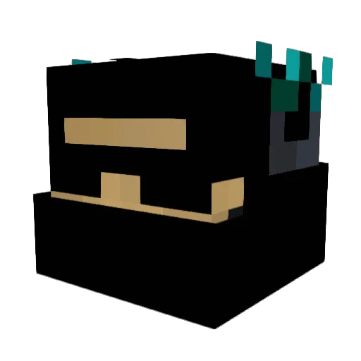 _Zouz_ Minecraft avatar head, 3D render