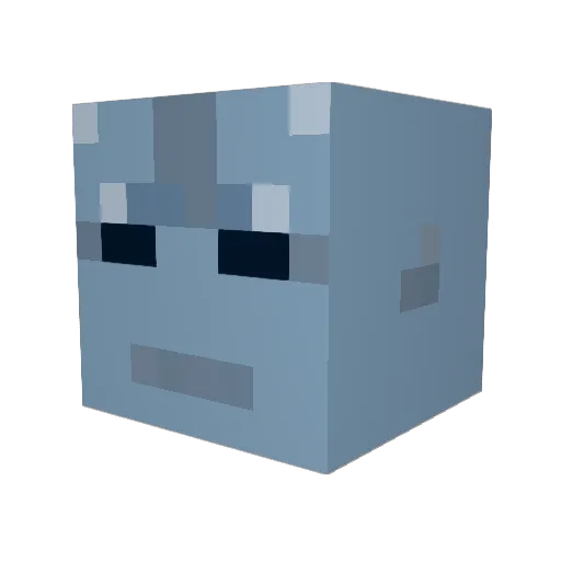_ZsasZ Minecraft avatar head, 3D render