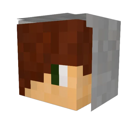 _Zwiffer_ Minecraft avatar head, 3D render