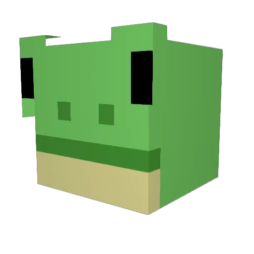 _ZyXiFy_ Minecraft avatar head, 3D render