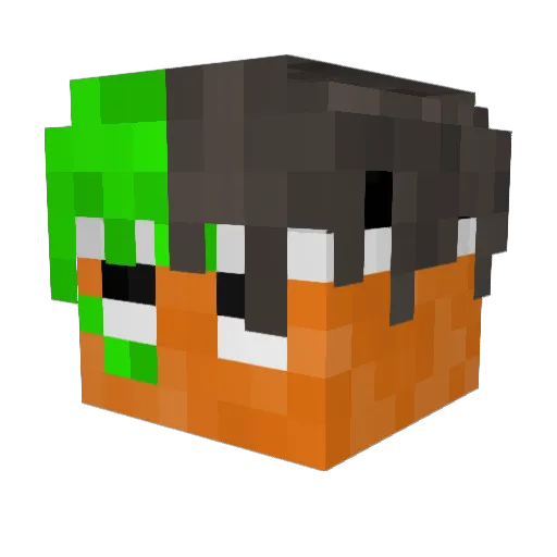 _Zysu_ Minecraft avatar head, 3D render