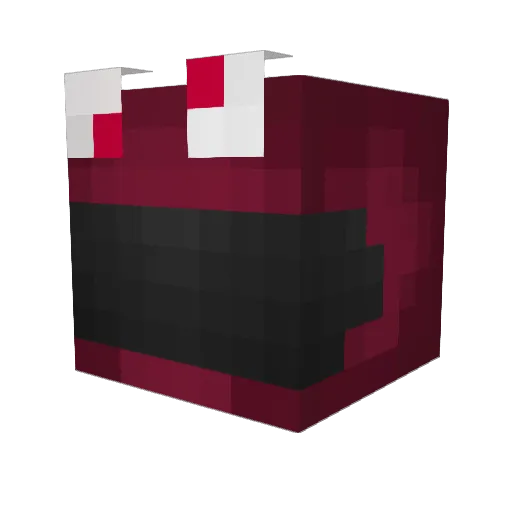 __01 Minecraft avatar head, 3D render