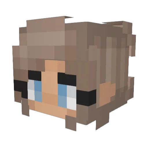 __0nyx Minecraft avatar head, 3D render