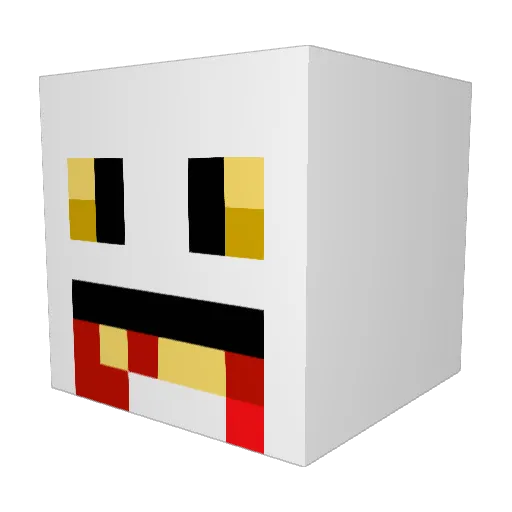 __2hj__ Minecraft avatar head, 3D render