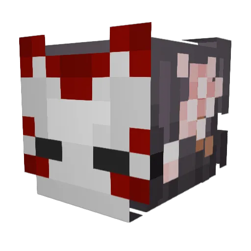 __30 Minecraft avatar head, 3D render