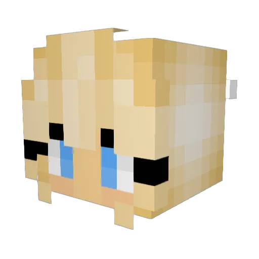 __4d__ Minecraft avatar head, 3D render