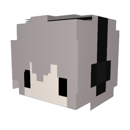 __77 Minecraft avatar head, 3D render