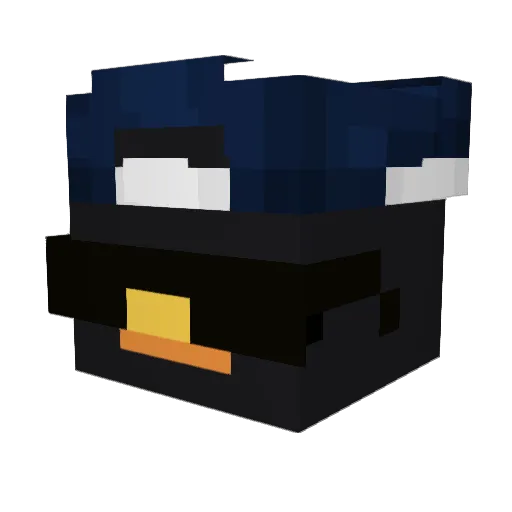 __AG Minecraft avatar head, 3D render
