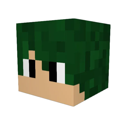 __Abe Minecraft avatar head, 3D render