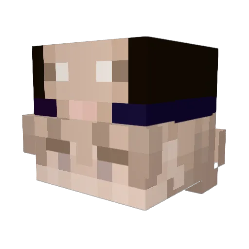 __Adio__ Minecraft avatar head, 3D render