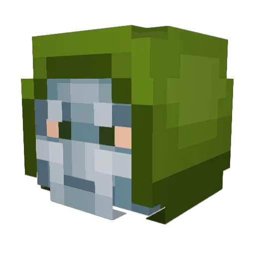 __Alakazam__ Minecraft avatar head, 3D render