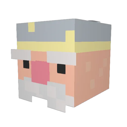 __Alalog_ Minecraft avatar head, 3D render