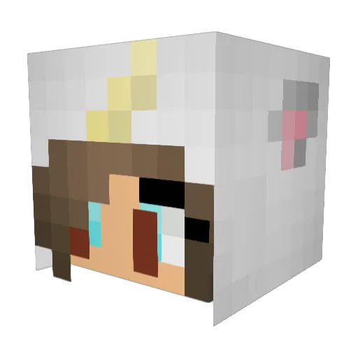 __Angela_ Minecraft avatar head, 3D render