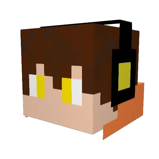 __Apelsin__ Minecraft avatar head, 3D render
