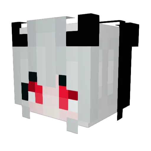 __Ashii__ Minecraft avatar head, 3D render