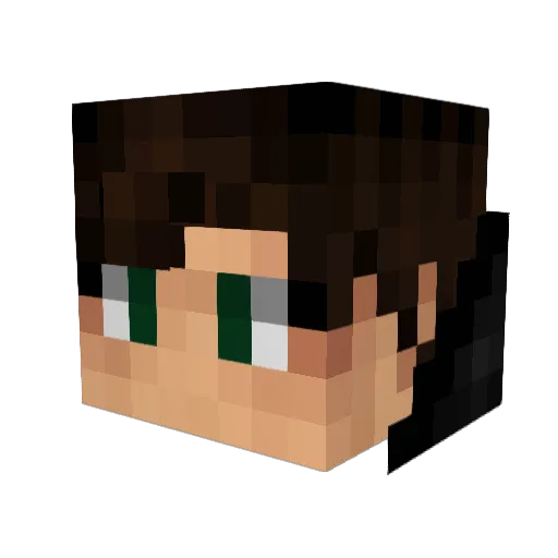 __Asuno__ Minecraft avatar head, 3D render