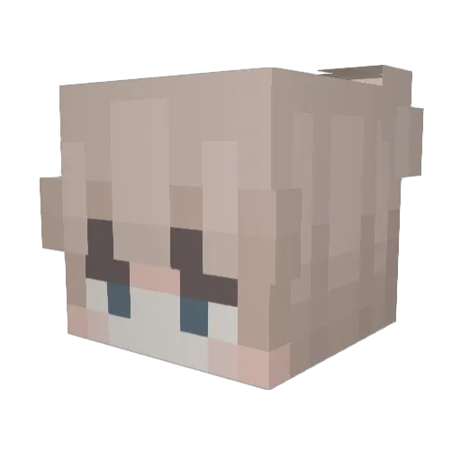 __AutumN Minecraft avatar head, 3D render