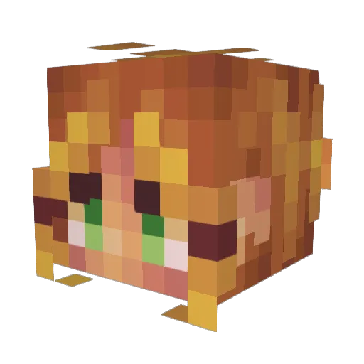 __Axpry__ Minecraft avatar head, 3D render