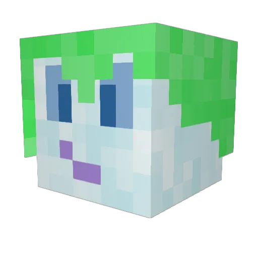 __B3nG__ Minecraft avatar head, 3D render