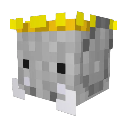 __Babar_ Minecraft avatar head, 3D render