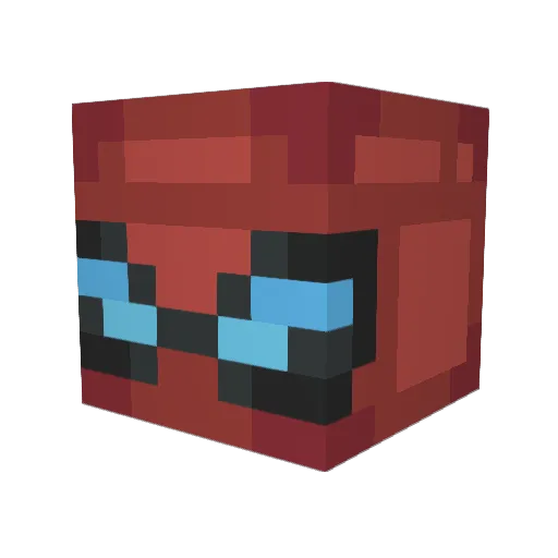 __Bedwars_ Minecraft avatar head, 3D render