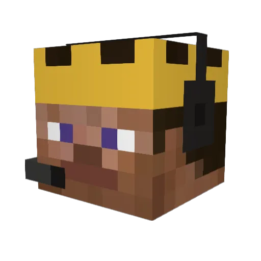 __Bello__ Minecraft avatar head, 3D render