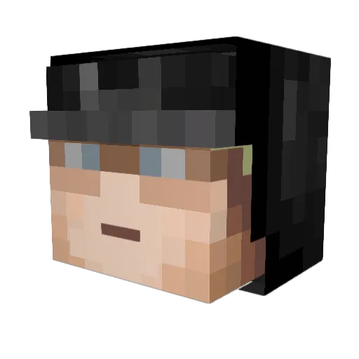 __BigE_ Minecraft avatar head, 3D render