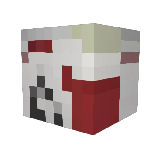 __BigFloppa Minecraft avatar head, 3D render
