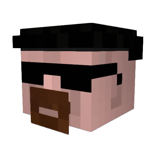 __Bing__Bong__ Minecraft avatar head, 3D render