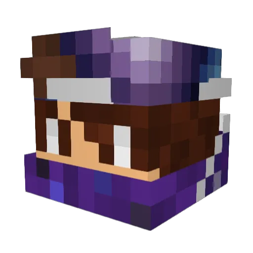 __BlackPud__ Minecraft avatar head, 3D render