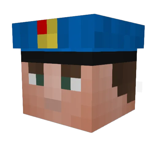 __Blackjack__ Minecraft avatar head, 3D render
