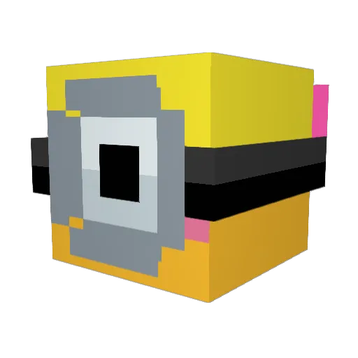 __BlueAngel__ Minecraft avatar head, 3D render