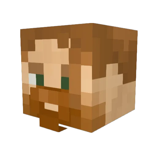 __Brogan__ Minecraft avatar head, 3D render