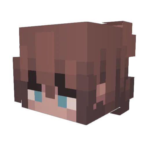 __Carbuncle Minecraft avatar head, 3D render