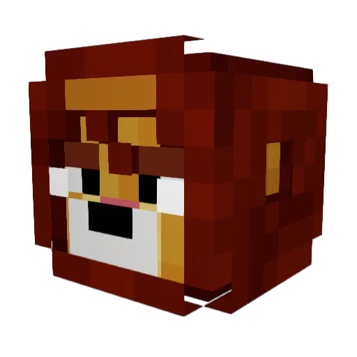 __CarlosBlixt__ Minecraft avatar head, 3D render